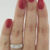 0.46 ct 14k W Gold Vintage Round Cut Diamond Engagement Ring EGL-USA Rtl 1,535