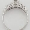 0.46 ct 14k W Gold Vintage Round Cut Diamond Engagement Ring EGL-USA Rtl 1,535