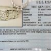 0.46 ct 14k W Gold Vintage Round Cut Diamond Engagement Ring EGL-USA Rtl 1,535