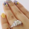 Old European Diamond Engagement Ring 1.05 ct Vintage PLAT/14k EGL USA Rtl 4,640