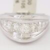 Round Brilliant Cut Diamond 9 Stone Ring / Band 1 ct 14K White Gold Rtl 4,000