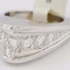 Round Brilliant Cut Diamond 9 Stone Ring / Band 1 ct 14K White Gold Rtl 4,000