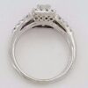 0.75 ct 14K White Gold Princess Cut Diamond Halo Engagement Ring