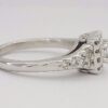 0.75 ct 14K White Gold Princess Cut Diamond Halo Engagement Ring