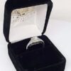 0.75 ct 14K White Gold Princess Cut Diamond Halo Engagement Ring