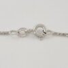 0.1 ct 18K White Gold Round Cut Diamond Snowflake / Starburst Cross Pendant