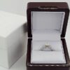 Diamond 3-Stone Engagement Annv. Ring 1.04 ct 14k White Gold EGL-USA Rtl 5,100