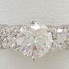 Diamond 3-Stone Engagement Annv. Ring 1.04 ct 14k White Gold EGL-USA Rtl 5,100