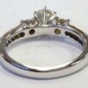 Diamond 3-Stone Engagement Annv. Ring 1.04 ct 14k White Gold EGL-USA Rtl 5,100