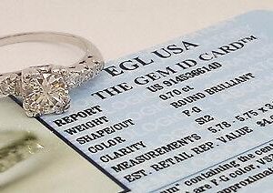 Vintage Platinum Round Diamond Engagement Ring 0.83 ct EGL-USA Rtl 4,630