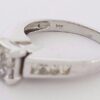 0.75 ct 14K White Gold Invisible Set Princess Cut Diamond Engagement Ring