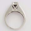 0.75 ct 14K White Gold Invisible Set Princess Cut Diamond Engagement Ring