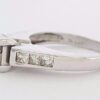 0.75 ct 14K White Gold Invisible Set Princess Cut Diamond Engagement Ring