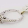 0.86 ct 14K White Gold Princess Cut Diamond Halo Engagement Ring 3.4 Grams