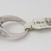 0.60 ct 14K White Gold Princess Cut Diamond Invisible Set Halo Engagement Ring