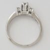 0.44 ct 14k White Gold Three Stone Round Brilliant Cut Diamond Engagement Ring