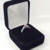 0.44 ct 14k White Gold Three Stone Round Brilliant Cut Diamond Engagement Ring