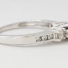 0.44 ct 14k White Gold Three Stone Round Brilliant Cut Diamond Engagement Ring