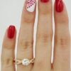 Scott Kay Round Cut Diamond Crossover Engagement Ring 1.16 ct 20K Rose Gold GIA