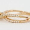 Scott Kay Round Cut Diamond Crossover Engagement Ring 1.16 ct 20K Rose Gold GIA