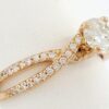 Scott Kay Round Cut Diamond Crossover Engagement Ring 1.16 ct 20K Rose Gold GIA