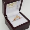 Scott Kay Round Cut Diamond Crossover Engagement Ring 1.16 ct 20K Rose Gold GIA