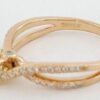 Scott Kay Round Cut Diamond Crossover Engagement Ring 1.16 ct 20K Rose Gold GIA