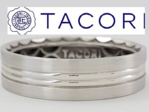 TACORI Sculpted Crescent 109-6S 6mm Men's 18K White Gold Wedding Band