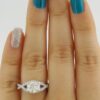 0.43 ct TACORI Dantela 2627RDMD 18k White Semi-Mount Engagement Ring Rtl 5,190