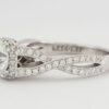 0.43 ct TACORI Dantela 2627RDMD 18k White Semi-Mount Engagement Ring Rtl 5,190
