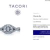 0.43 ct TACORI Dantela 2627RDMD 18k White Semi-Mount Engagement Ring Rtl 5,190