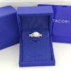 0.43 ct TACORI Dantela 2627RDMD 18k White Semi-Mount Engagement Ring Rtl 5,190