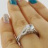 0.43 ct TACORI Dantela 2627RDMD 18k White Semi-Mount Engagement Ring Rtl 5,190