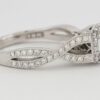0.43 ct TACORI Dantela 2627RDMD 18k White Semi-Mount Engagement Ring Rtl 5,190