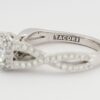 0.43 ct TACORI Dantela 2627RDMD 18k White Semi-Mount Engagement Ring Rtl 5,190