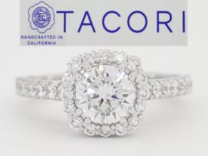 Tacori Full Bloom 37-2CU6 Semi-Mount 0.74 ct Engagement Ring 18k Gold Rtl 6,210