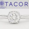Tacori Dantela Halo Diamond Engagement Ring 0.65 ct 18k W Gold GIA Rtl 5K