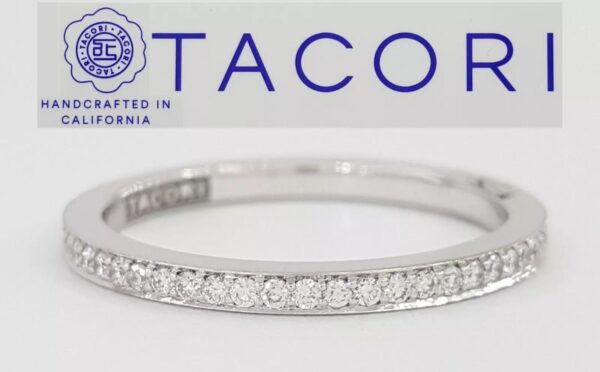 Tacori Dantela 2630BSMP Diamond Eternity Wedding Band Ring 18k Gold 0.35 ct 3450