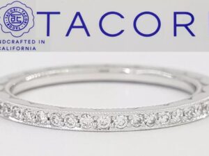 TACORI Sculpted Crescent 41-15ET Diamond Eternity Band 18k Gold 0.35 ct 3290