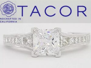 TACORI Reverse Crescent HT2510PR Princess 18k Semi-Mount Engagement Ring 5,490