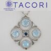 Tacori SN1420233 Island Rains Topaz Circle Pendant in Sterling Silver & 18K Gold