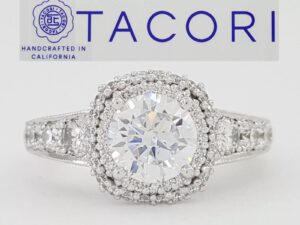 Tacori Blooming Beauties HT2516CU Semi-Mount Engagement Ring 18k Gold Rtl 6,990