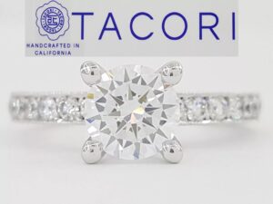 TACORI Sculpted Crescent 41-2.5RD Semi-Mount Engagement Ring 18k Gold Rtl 3,990