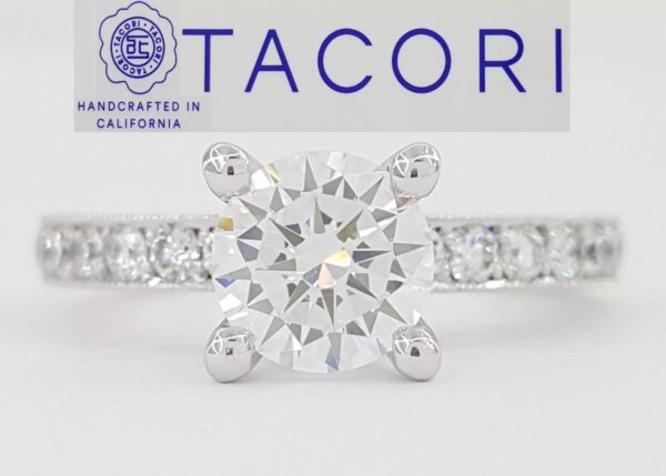 TACORI Sculpted Crescent 41-2.5RD Semi-Mount Engagement Ring 18k Gold Rtl 3,990