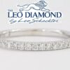 The Leo Round Diamond Half Circle Wedding Band 0.22 ct 14k White Gold Rtl 1,400
