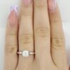 Tacori Dantela Halo Diamond Engagement Ring 0.65 ct 18k W Gold GIA Rtl 5K