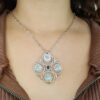 Tacori SN1420233 Island Rains Topaz Circle Pendant in Sterling Silver & 18K Gold