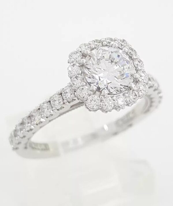 Tacori Full Bloom 37-2CU6 Semi-Mount 0.74 ct Engagement Ring 18k Gold Rtl 6,210