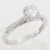 Tacori Dantela Halo Diamond Engagement Ring 0.65 ct 18k W Gold GIA Rtl 5K