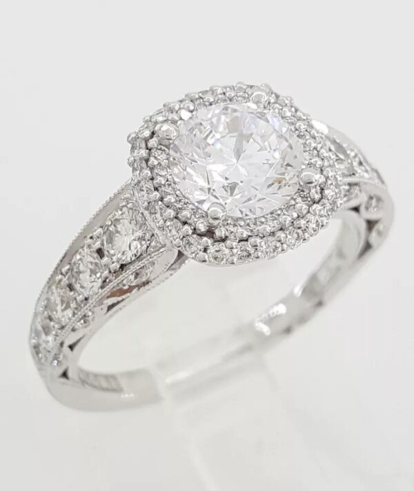 Tacori Blooming Beauties HT2516CU Semi-Mount Engagement Ring 18k Gold Rtl 6,990